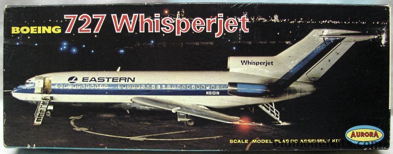Aurora 1/96 Eastern Boeing 727 Whisperjet - Photo  Boxart Issue, 351-250 plastic model kit